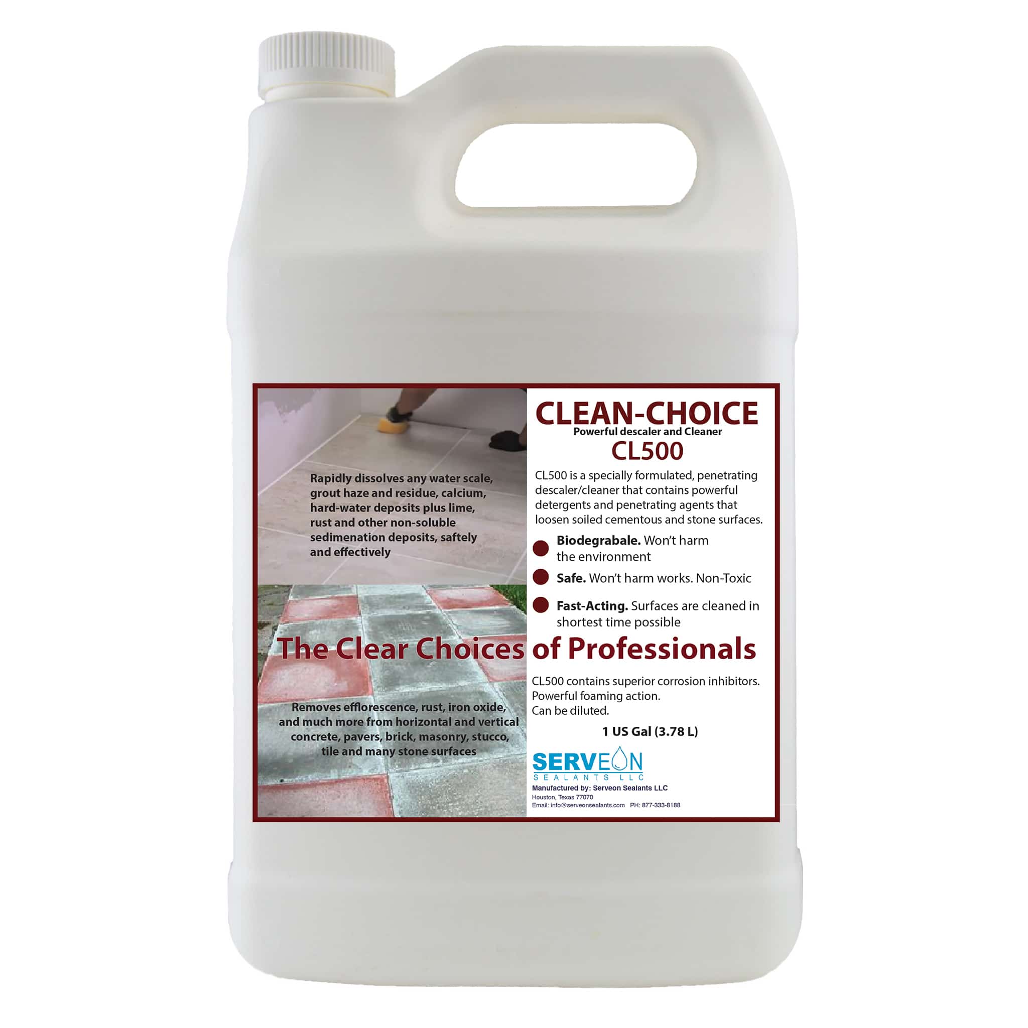 Clean Choice Cleaner & DescalerCL500 Serveon Sealants